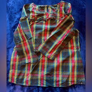 Tartan plaid blouse